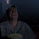 John Trent, laughing at the craziness of it all ... and/or at the Metallica-lite score John Carpenter chose for this film.